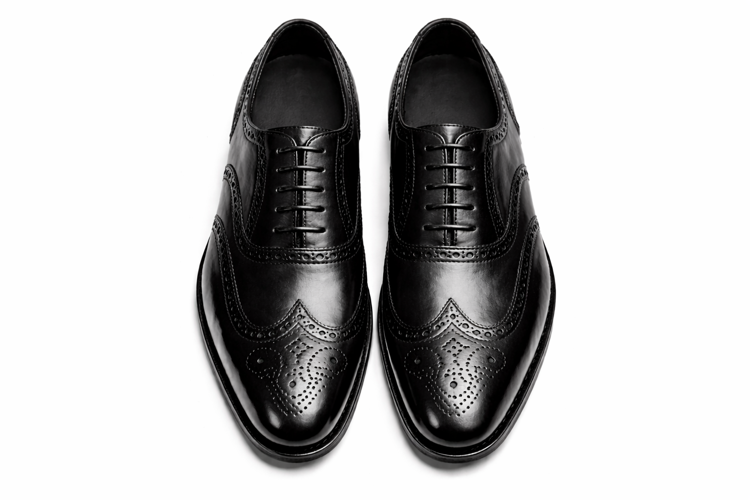 Genuine Leather Handmade Oxford Shoes Men - Leopold- Men's Formal Footwear Black Leather Gift For Him