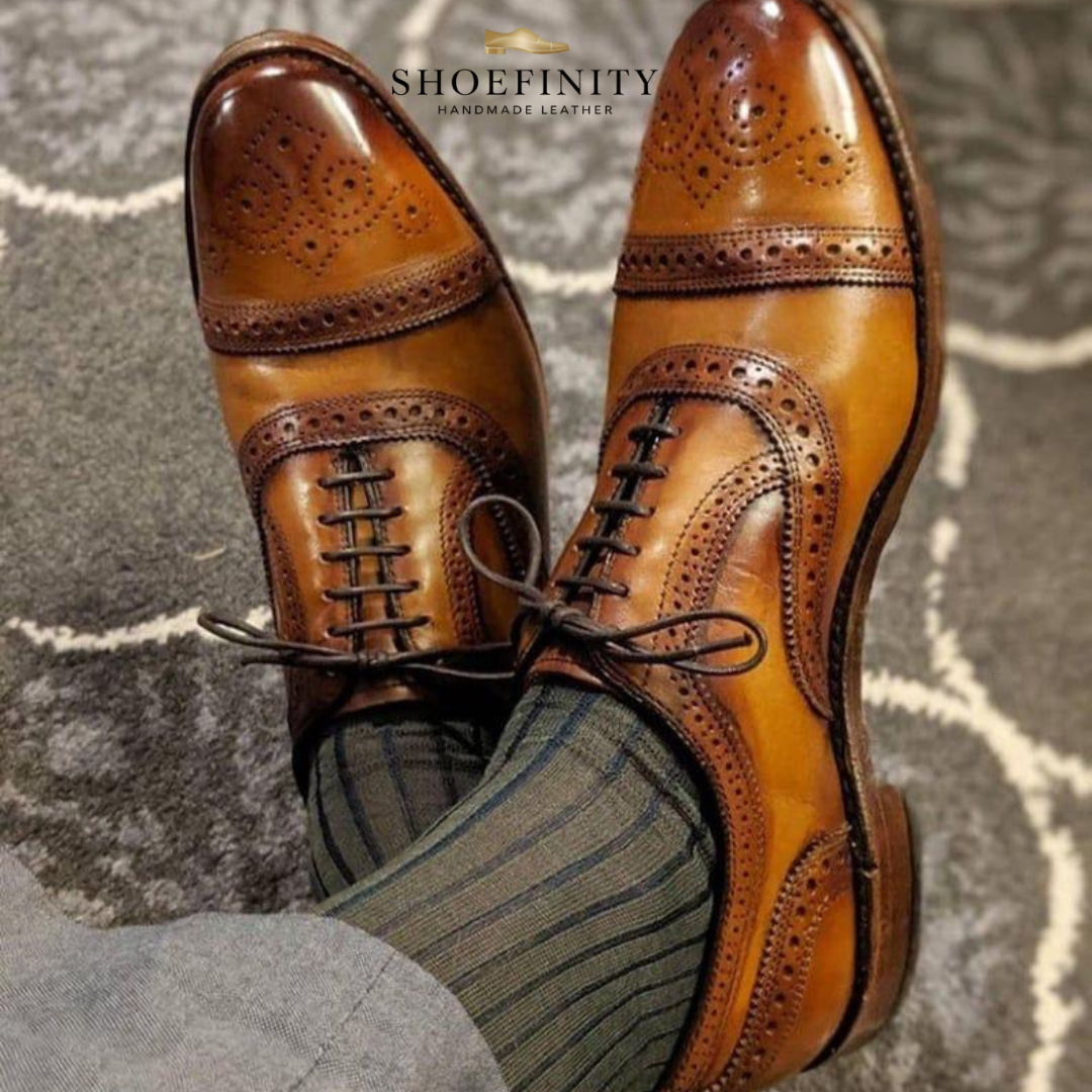 Semi-brogueCalfBrownMen'sALLEN EDMONDS 5