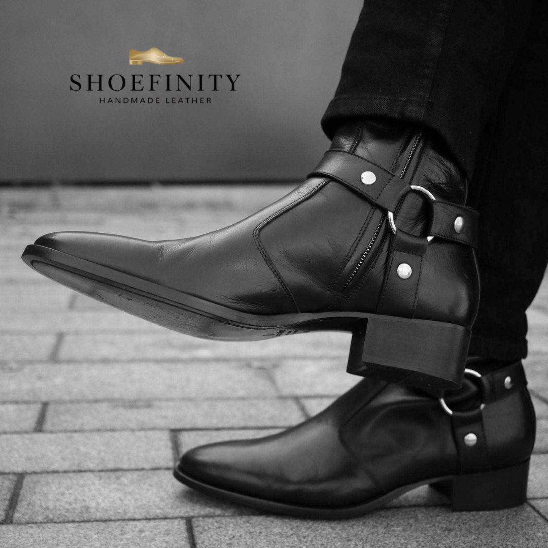 Vincent Harness Zip Black Boot – Key Features