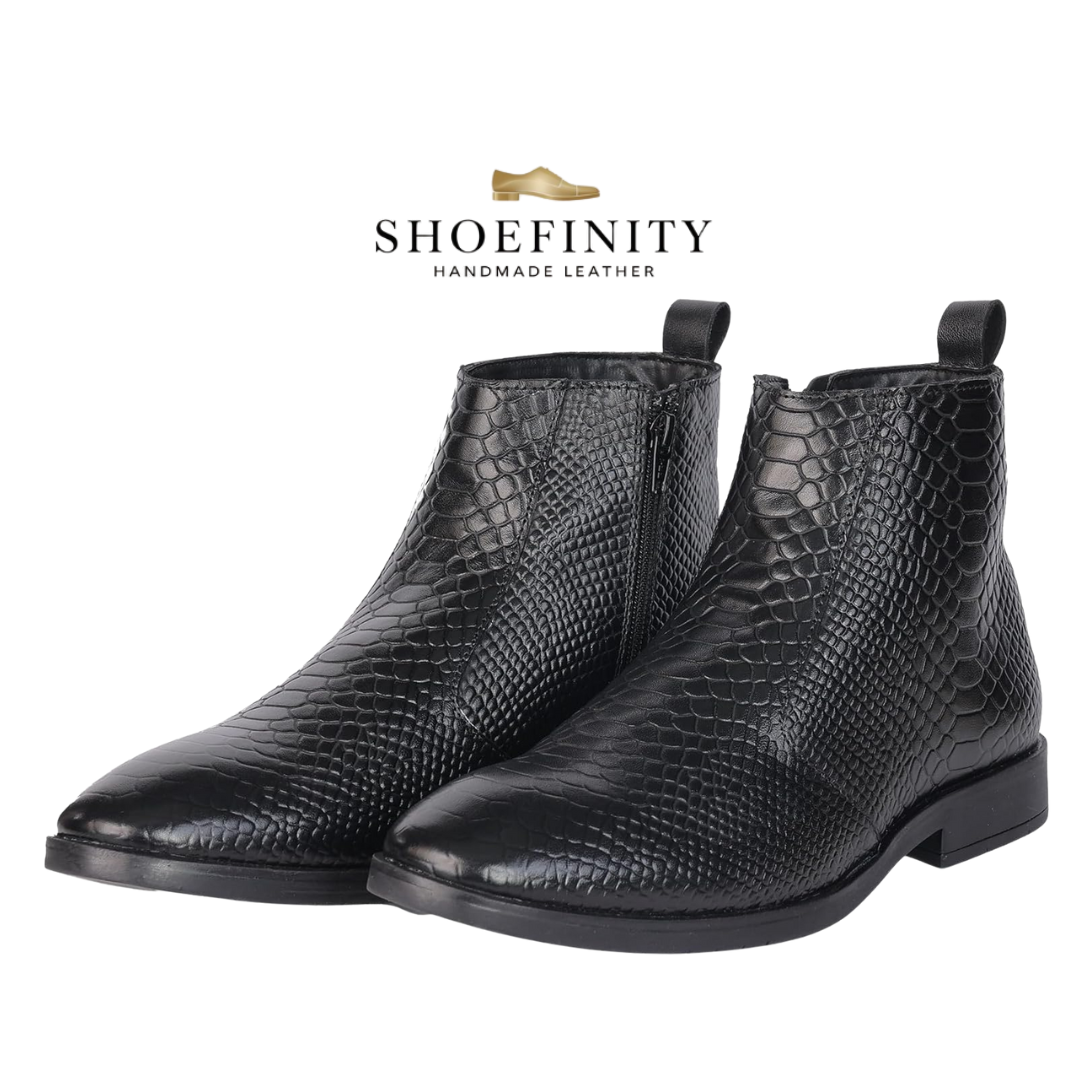 Men Textured Chelsea Boots