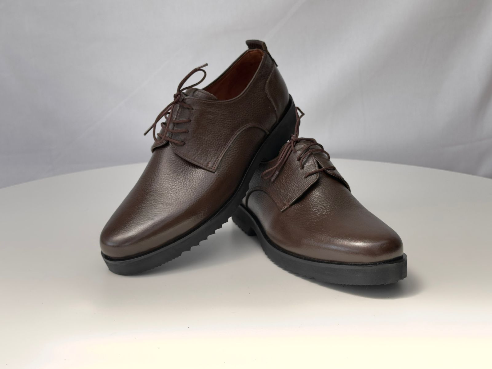 Handmade Original Cow Leather Oxford style Brown Shoes