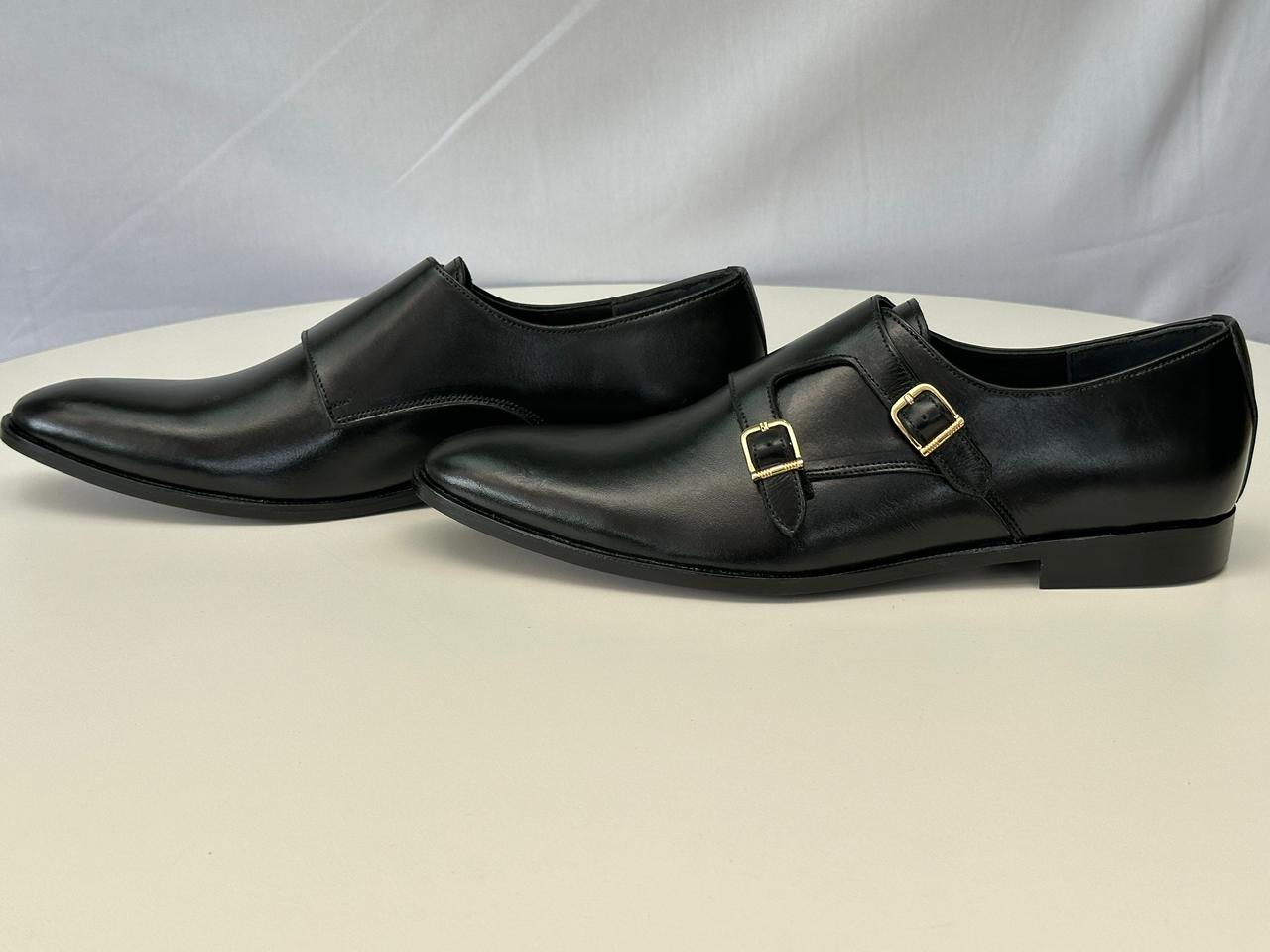 Handmade Original Cow Leather Oxford style Black Shoes