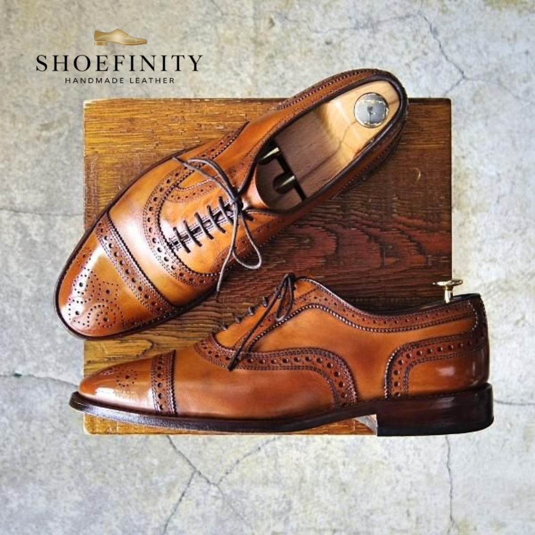 Semi-brogueCalfBrownMen'sALLEN EDMONDS 5