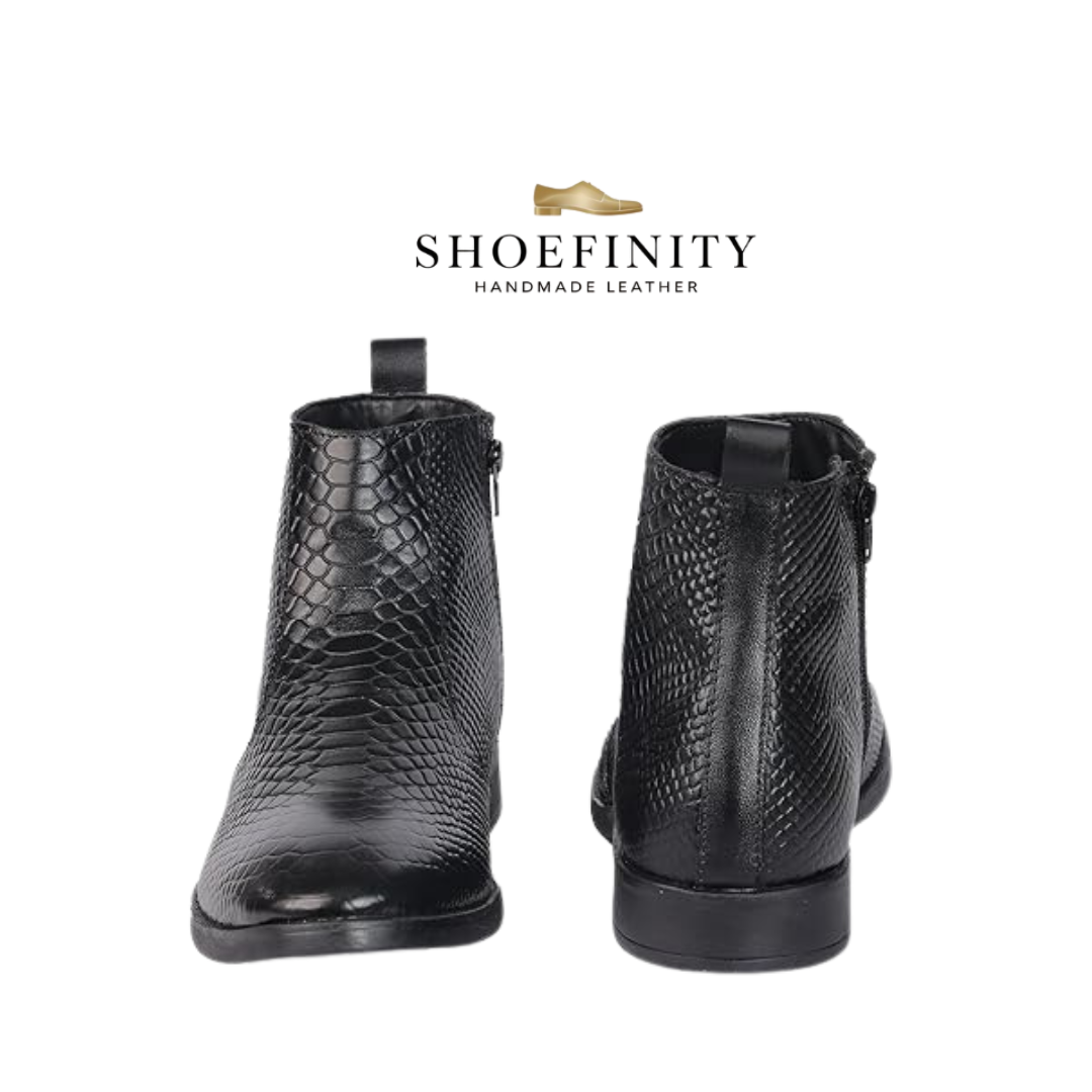 Men Textured Chelsea Boots