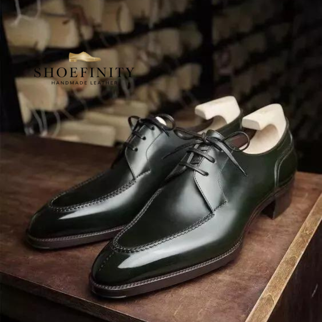 Green & Black / Green Derby Dress Shoes