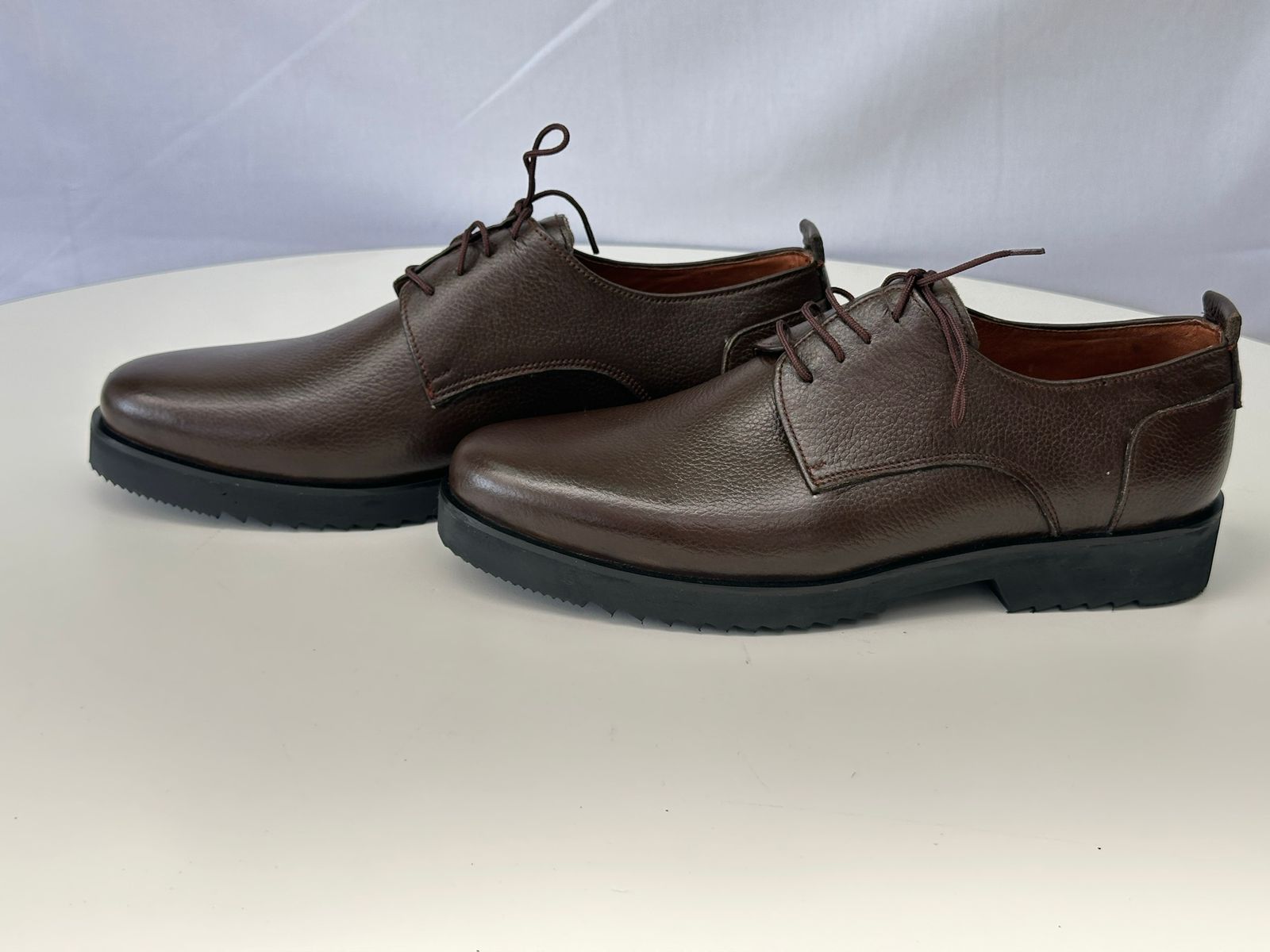 Handmade Original Cow Leather Oxford style Brown Shoes